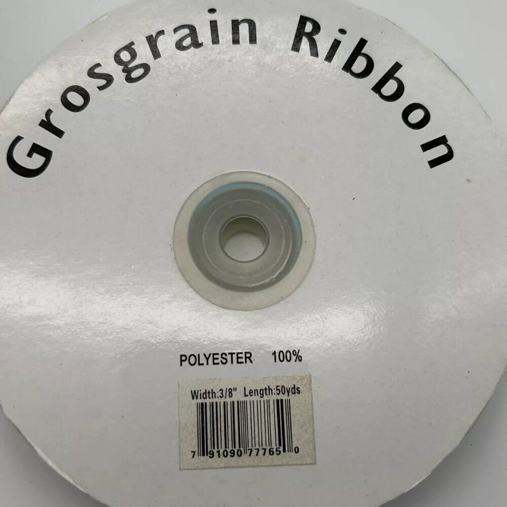 Lot of 5 Ribbon Grosgrain Polka Dot 3/8" Wide Craft Orange Purple Brown Navy Blu - Picture 3 of 4